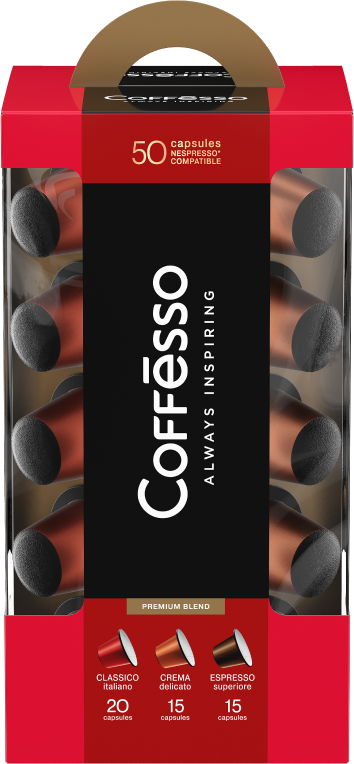 Капсулы Nespresso Coffesso Ассорти 3 вкуса фото 1