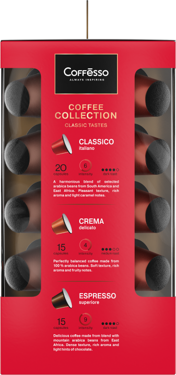 Капсулы Nespresso Coffesso Ассорти 3 вкуса фото 2