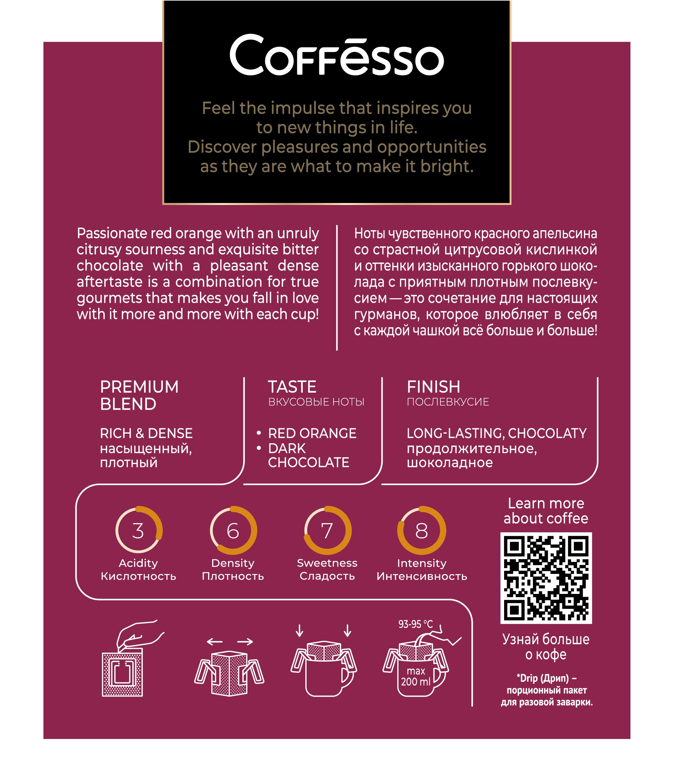 Дрип кофе Coffesso Coffesso passion фото 3