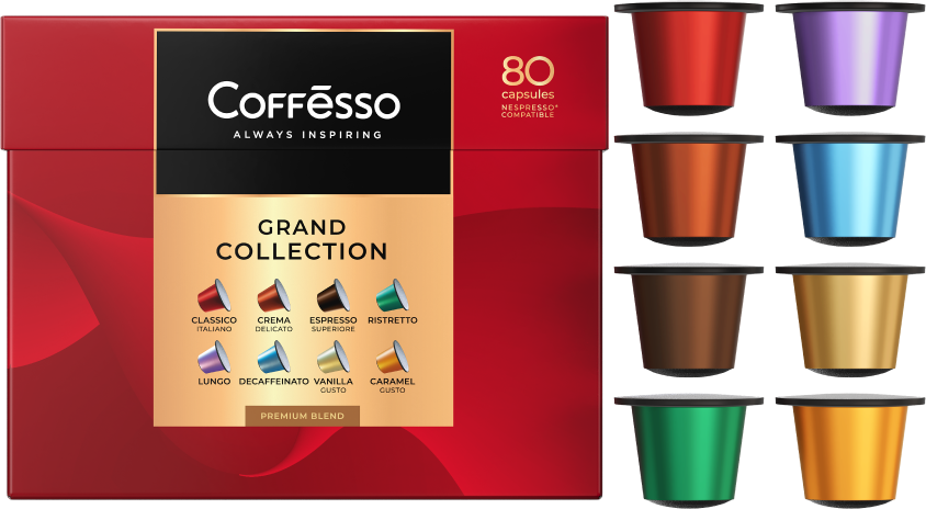 Капсулы Nespresso Coffesso Ассорти 8 вкусов фото 4