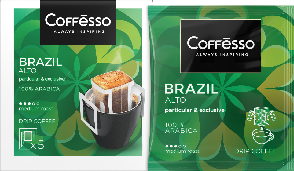 Дрип кофе Coffesso Brazil Alto фото 4