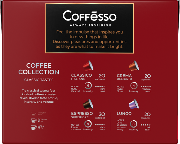 Капсулы Nespresso Coffesso Ассорти 4 вкуса фото 2