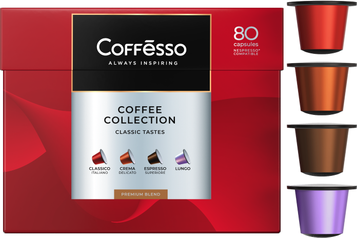 Капсулы Nespresso Coffesso Ассорти 4 вкуса фото 4