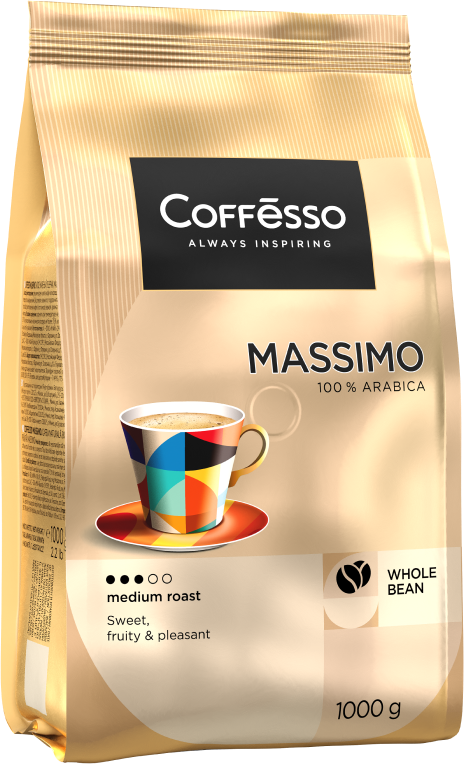  Кофе в зёрнах Coffesso Massimo фото 4